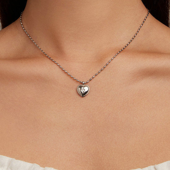 European Sweet Heart Natural Zircon Gemstone Pendant set in Platinum Plated 925 Sterling Silver Capella Reya pic 6