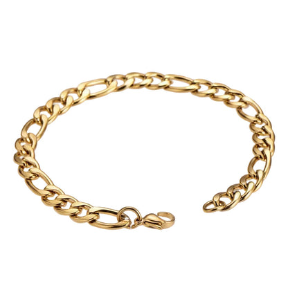 Vintage Italian Curb Chain Design Bracelet set in 18K Gold Plating Capella Jewellery