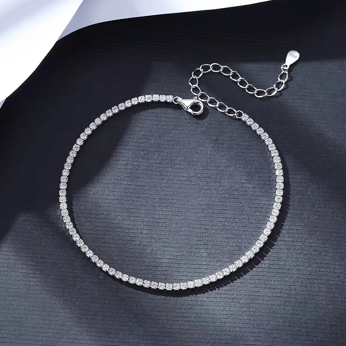 European Micro Pave Natural Zircon Gemstone Bracelet set in 18K Gold Plated 925 Sterling Silver Capella Jewellery