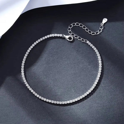 European Micro Pave Natural Zircon Gemstone Bracelet set in 18K Gold Plated 925 Sterling Silver Capella Jewellery