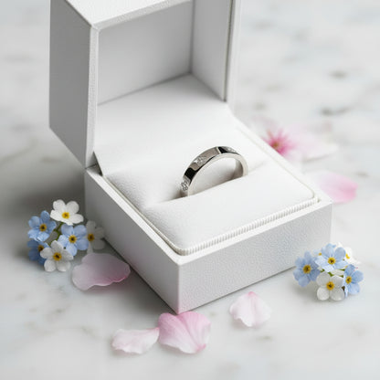 Four Leaf Clover French Design Micro Inlay Natural Zircon Gemstone Ring set in 18K Gold Plated 925 Silver Capella Jewellery