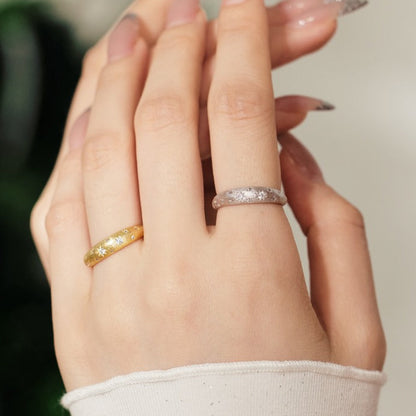 European Starlit Sky Micro Inlaid Natural Zircon Gemstone Ring set in 18K Gold Plated 925 Silver Capella Jewellery