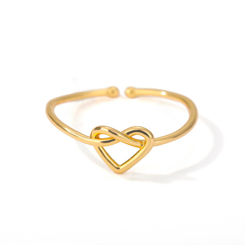 18K Gold Plated Love Heart-shaped Ring