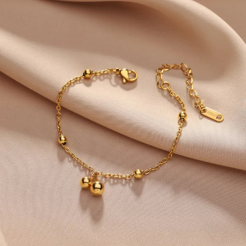 Japanese Inspired 'Cold Wind' Design Delicate Bracelet set in 18K Gold Plating