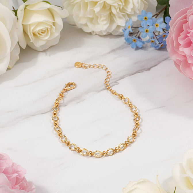Classic Chic French Designed Choker Bracelet set in 18K Gold Plating