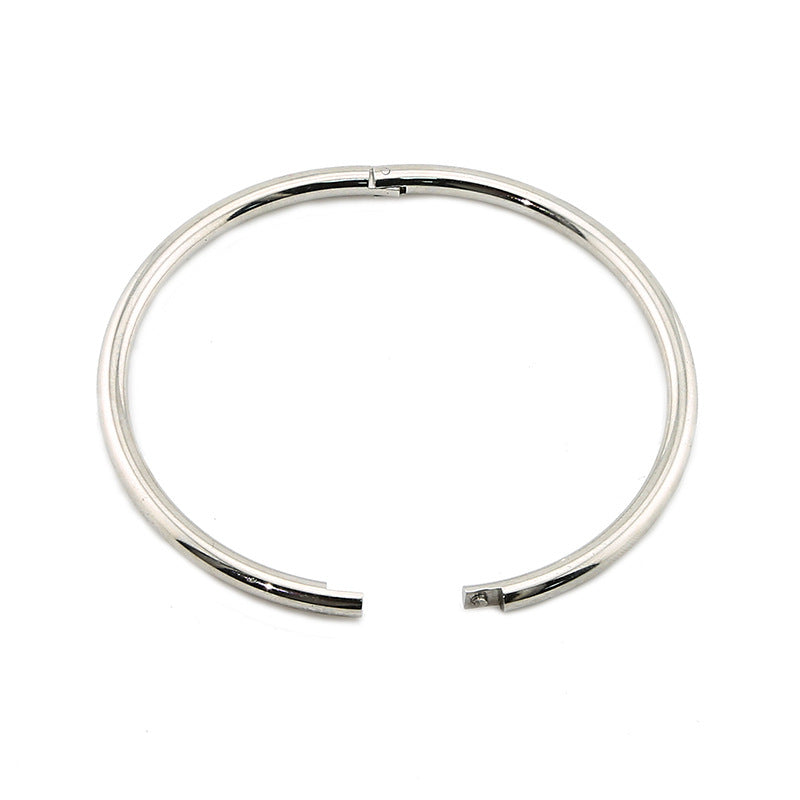Classic French Chic Design Oval and Round Bracelet set in 18K Gold Plating