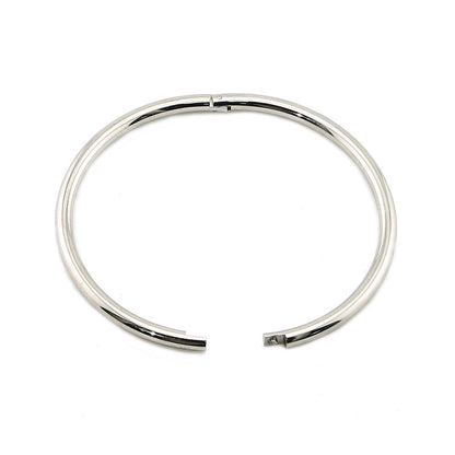 Classic French Chic Inspired Oval and Round Bangle Bracelet set in 18K Gold Plating Capella Jewellery