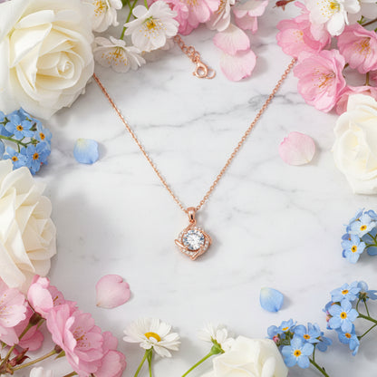 European Lucky Windmill 1 Carat Moissanite set in 18K White Gold Plated 925 Silver (GRA) Capella Jewellery