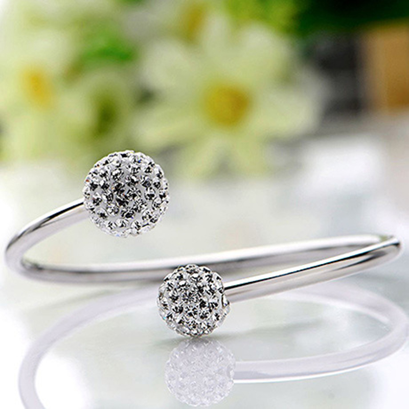 Korean Design Micro Inlaid Natural Zircon Gemstone Bracelet set in 925 sterling silver