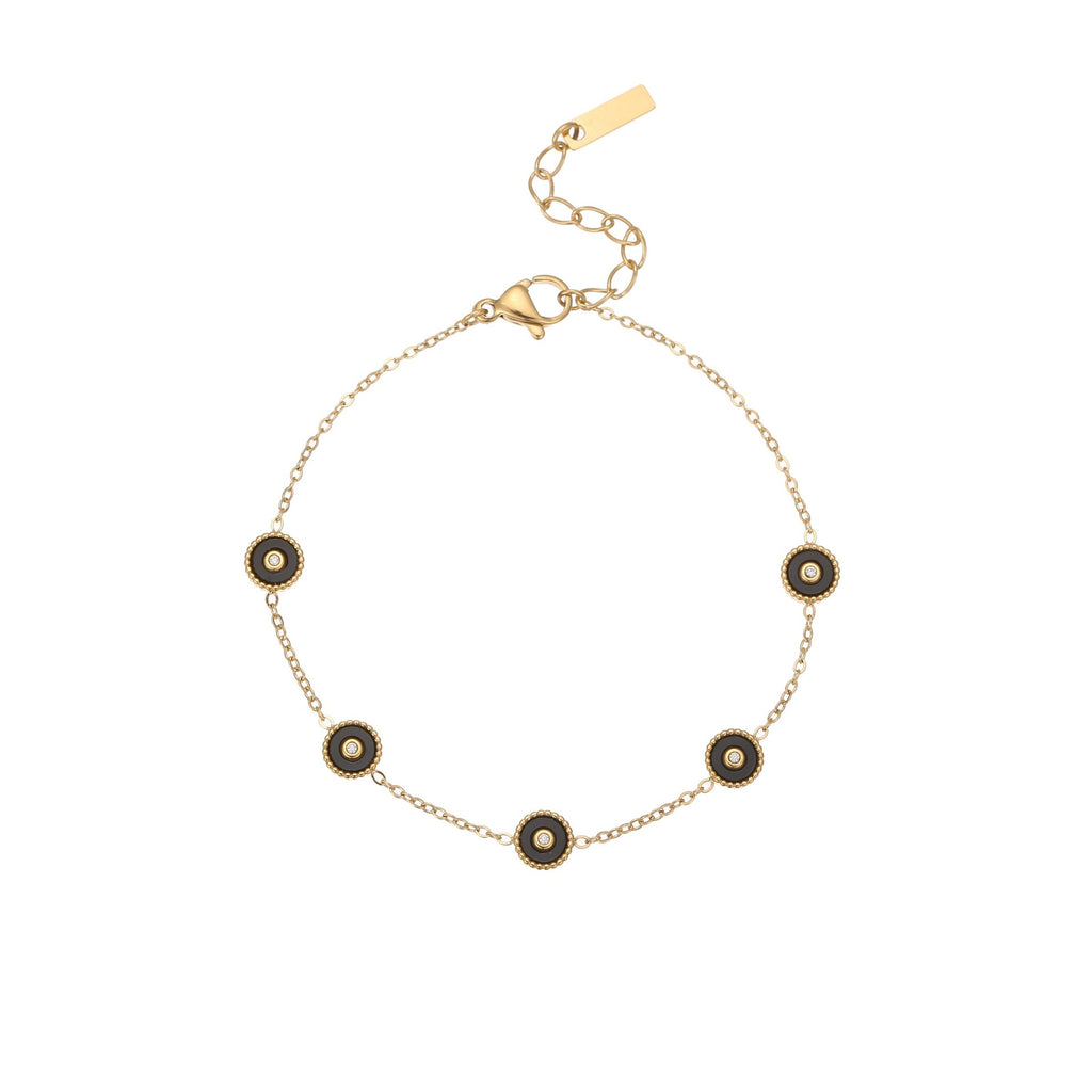 18K Gold Plated Luxury Fritillary Necklace and Bracelet Exquisite Design Sense Ornament