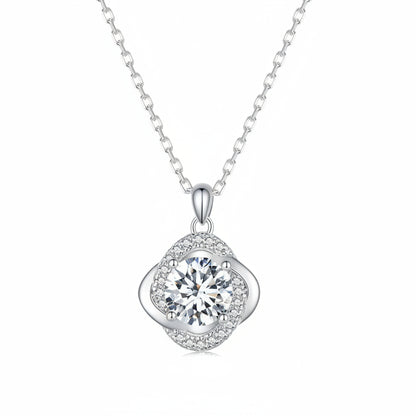 Galaxy Star 1 Carat Moissanite Necklace set in 18K White Gold 925 Sterling Silver (GRA) Capella Jewellery