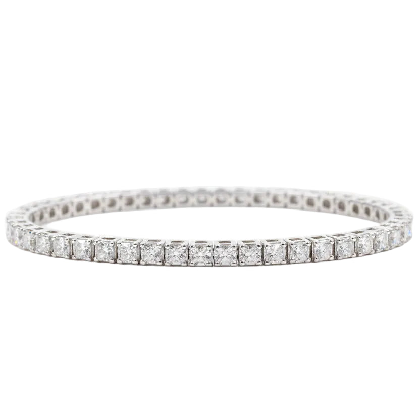 Exquisite Tennis Bracelet Pave Full 1 Carat Moissanite Diamond set in 925 Silver (GRA)