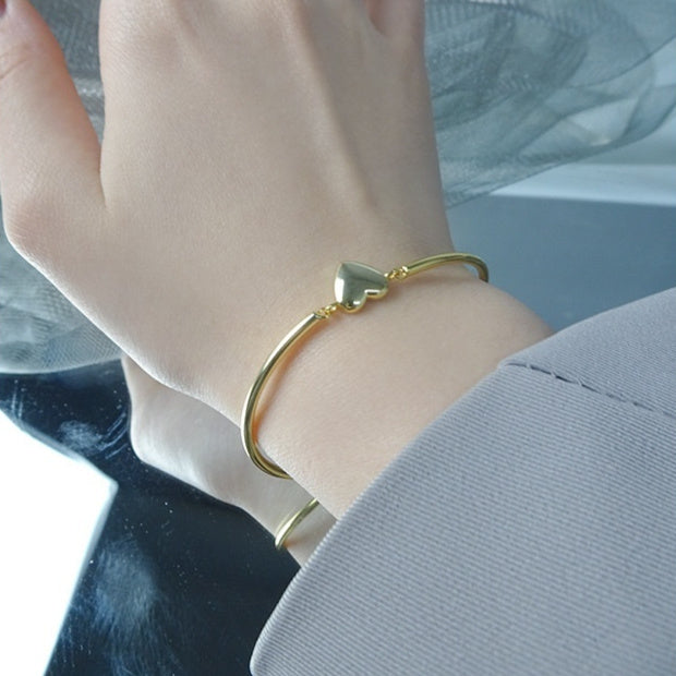Love Line Snake Bone Bracelet set in 18K Gold Plated S925 Pure Sterling Silver