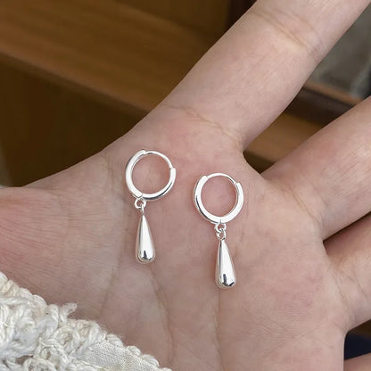 Classic European Teardrop Design Pendant Earrings set in 925 Pure Sterling Silver Capella Jewellery