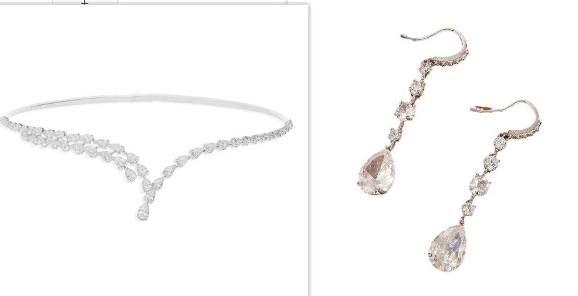 Zircon Crystal Geometric Multi-layer Open Necklace