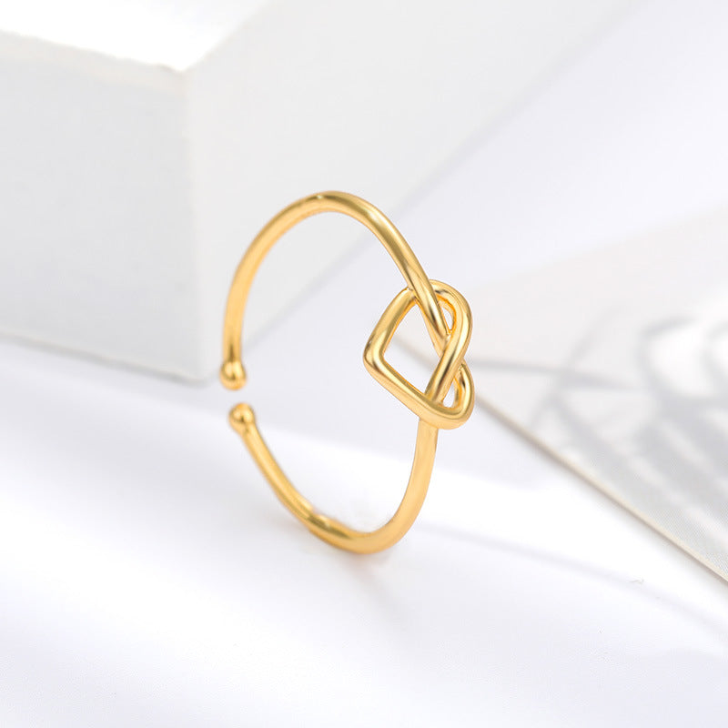 18K Gold Plated Love Heart-shaped Ring