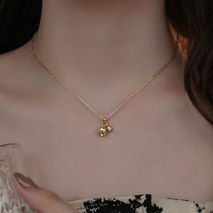 French Lily's Of The Valley Design Necklace set in 18K Gold Plated 925 Sterling Silver Capella Jewellery