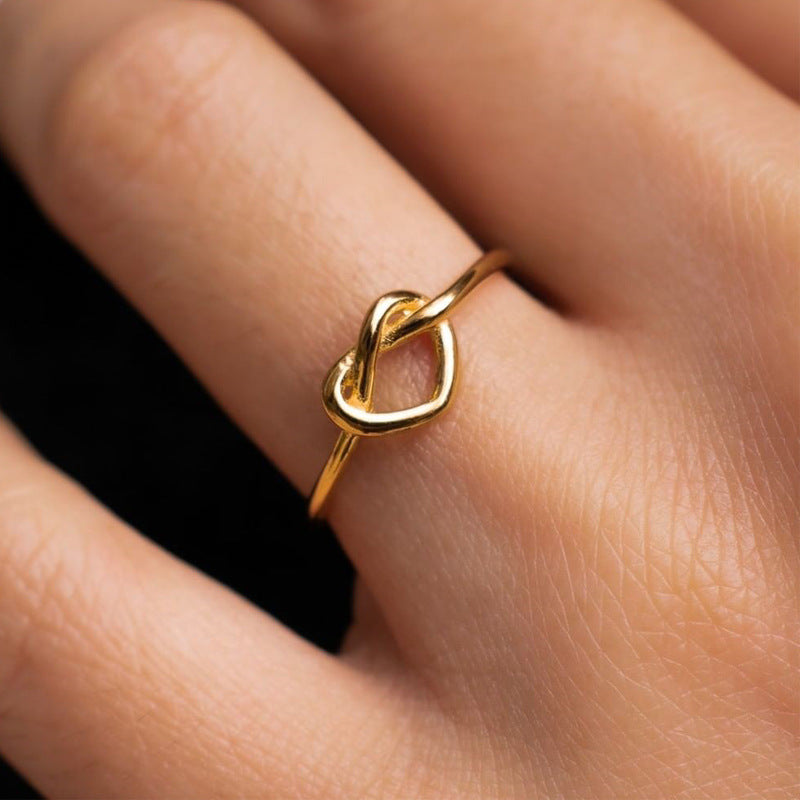 18K Gold Plated Love Heart-shaped Ring