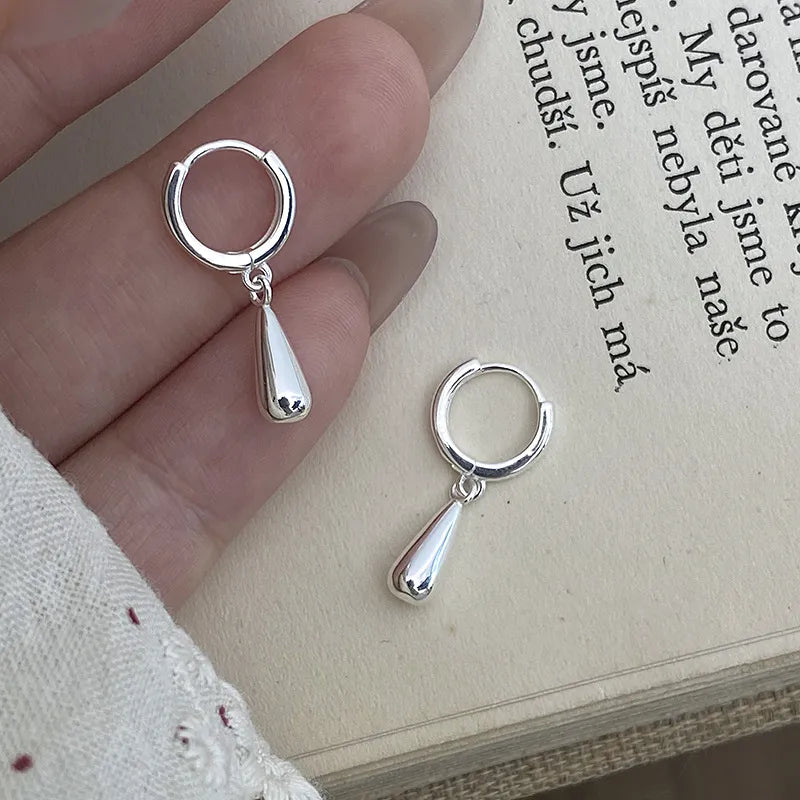 Classic European Teardrop Design Pendant Earrings set in 925 Pure Sterling Silver Capella Jewellery