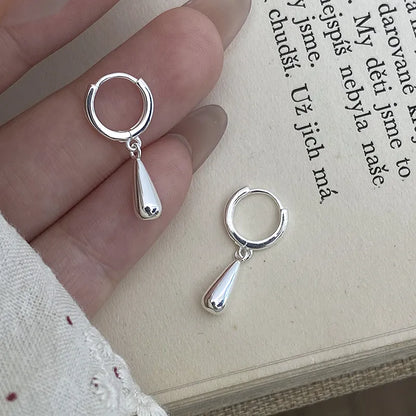 Classic European Teardrop Design Pendant Earrings set in 925 Pure Sterling Silver Capella Jewellery