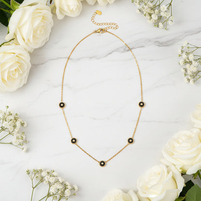 European Rome Inspired Deign Summer Necklace and Bracelet set in 18K Gold Plating Capella Jewellery