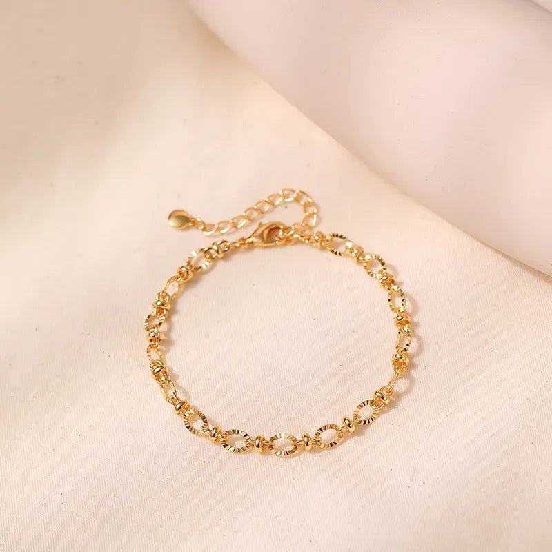 Classic Chic French Designed Choker Bracelet set in 18K Gold Plating