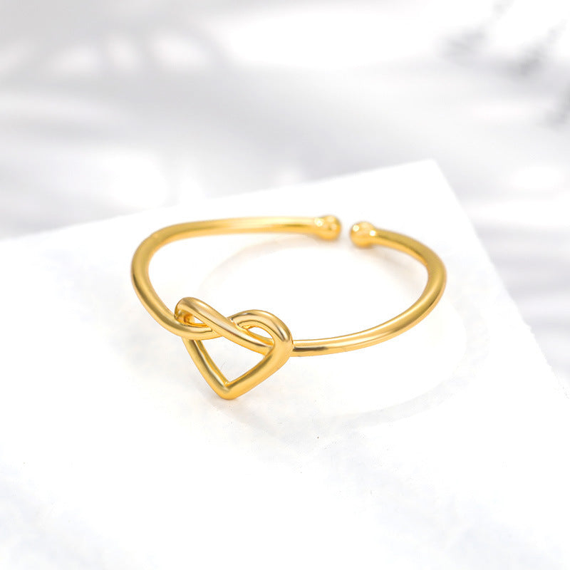 18K Gold Plated Love Heart-shaped Ring