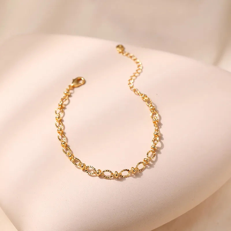 Classic Chic French Designed Choker Bracelet set in 18K Gold Plating