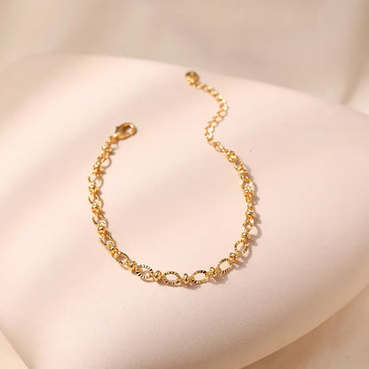 Classic Chic French Vintage Inspired Design Choker Bracelet set in 18K Gold Plating Capella Jewellery