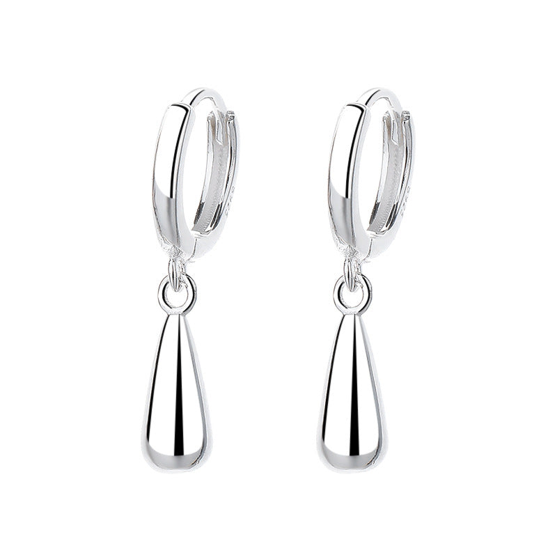 Classic European Teardrop Design Pendant Earrings set in 925 Pure Sterling Silver