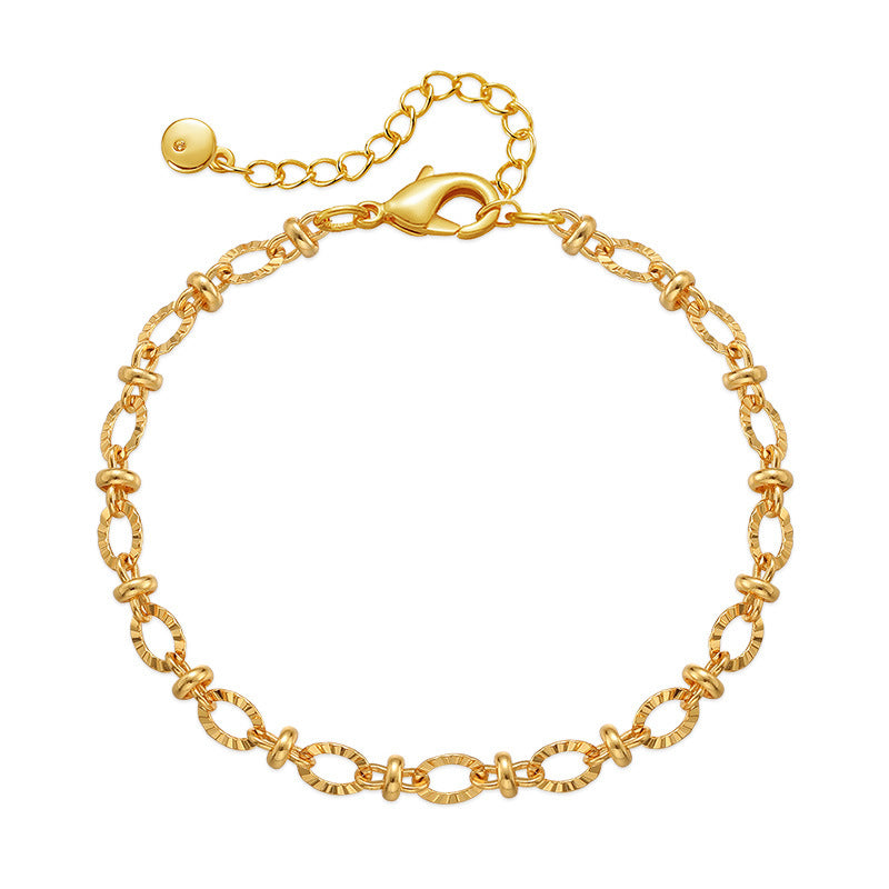 Classic Chic French Designed Choker Bracelet set in 18K Gold Plating