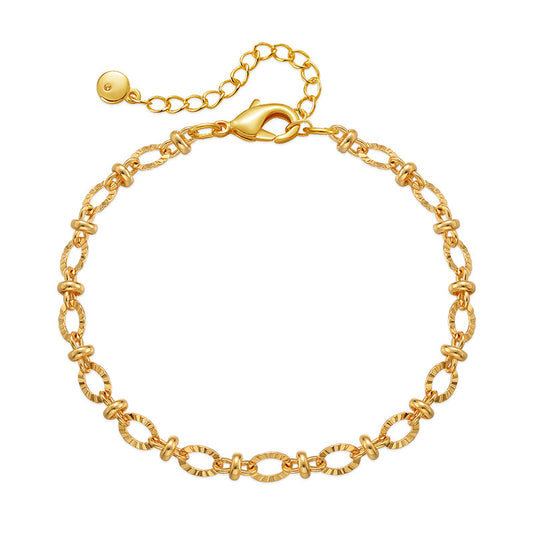 Classic Chic French Vintage Inspired Design Choker Bracelet set in 18K Gold Plating