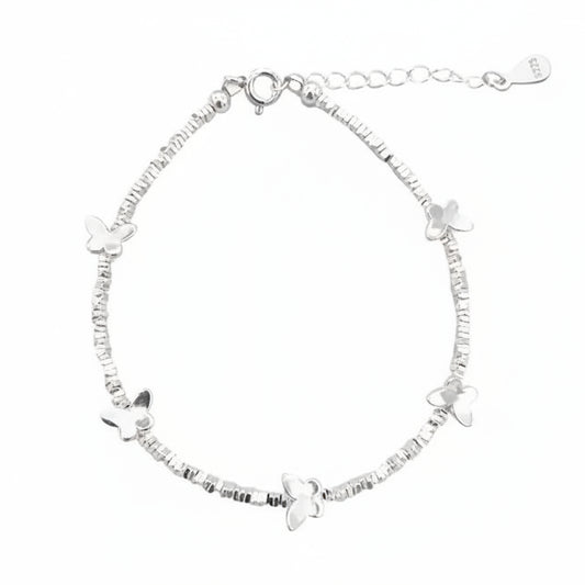 European Delicate Butterfly Bracelet Small Sweet Candy Pieces set in 925 Sterling Silver