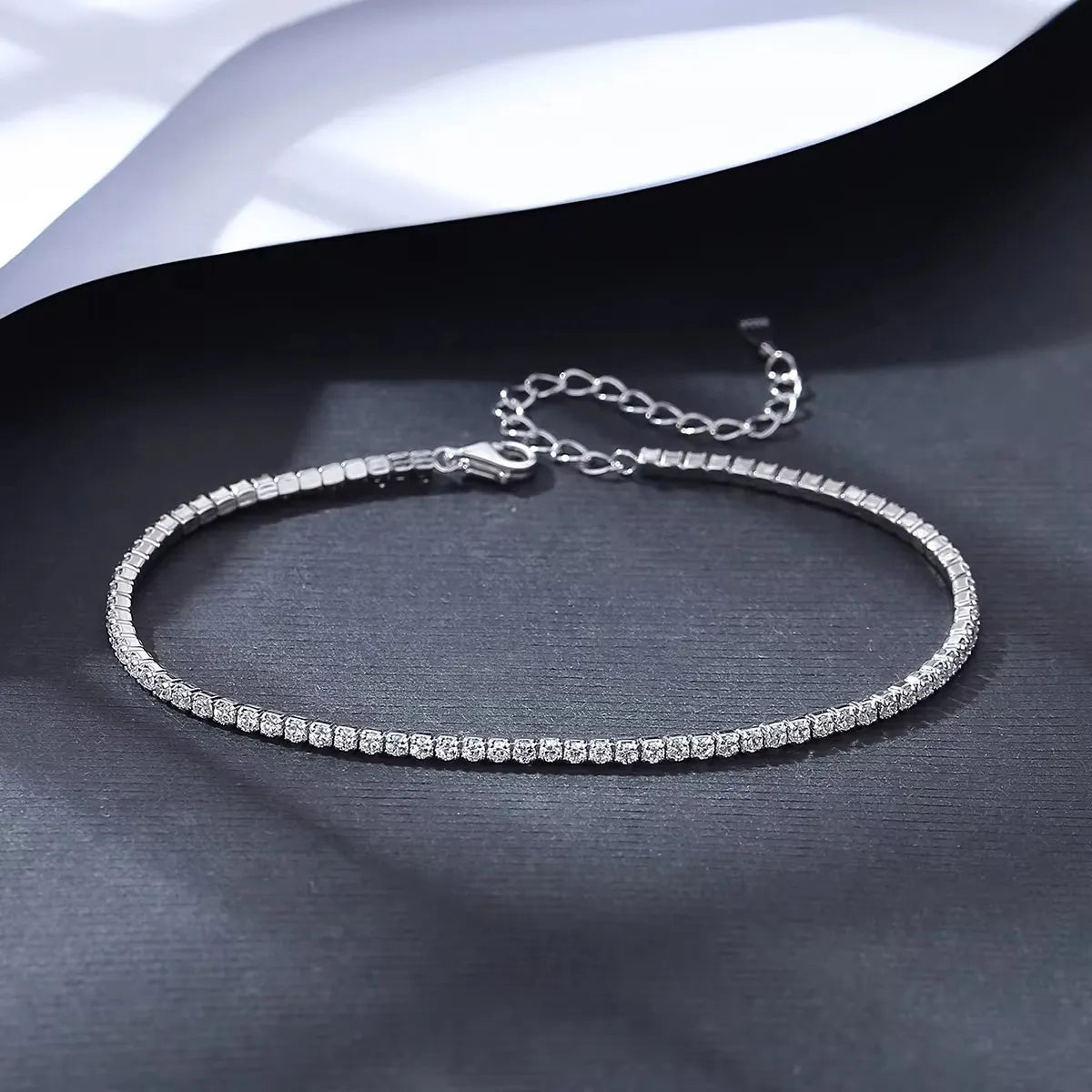 European Micro Pave Natural Zircon Gemstone Bracelet set in 18K Gold Plated 925 Sterling Silver Capella Jewellery
