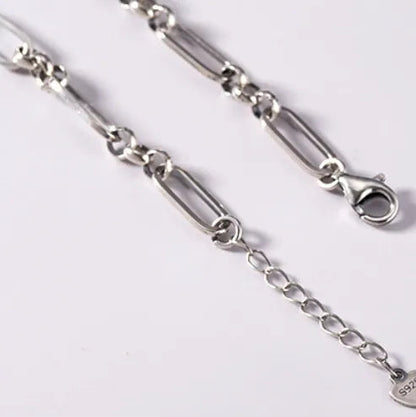 European Loving Heart Paper Clip Chain Bracelet set in Premium 925 Sterling Silver Capella Jewellery