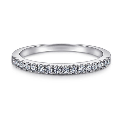 Italian Emerald Cut Solitaire Two Ring Set 1.2 Carat Natural Zircon Gemstone set in Platinum Plated 925 Silver Capella Jewellery