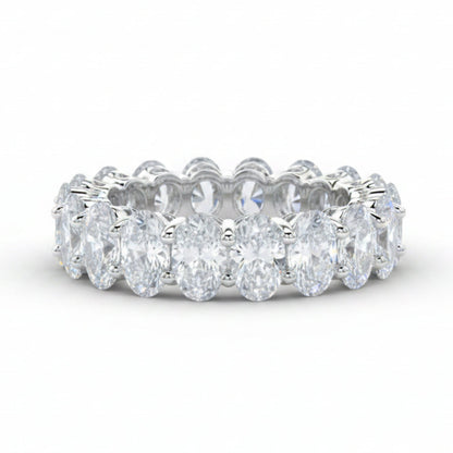 European Dove Egg Inspired Ring 18 High Carbon Diamonds set in Platinum 925 Sterling Silver Capella Jewellery