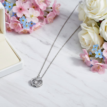 Big Apple American Inspired 0.5 Carat Moissanite Necklace set in Platinum 925 Silver (GRA) Capella Jewellery