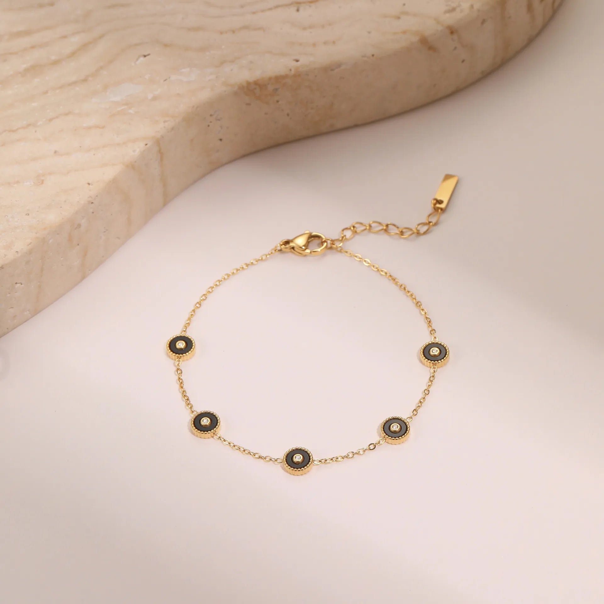 European Rome Inspired Deign Summer Necklace and Bracelet set in 18K Gold Plating Capella Jewellery