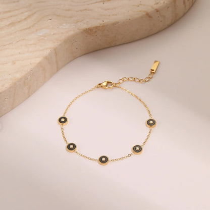 European Rome Inspired Deign Summer Necklace and Bracelet set in 18K Gold Plating Capella Jewellery
