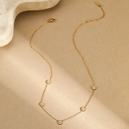 European Rome Inspired Deign Summer Necklace and Bracelet set in 18K Gold Plating Capella Jewellery