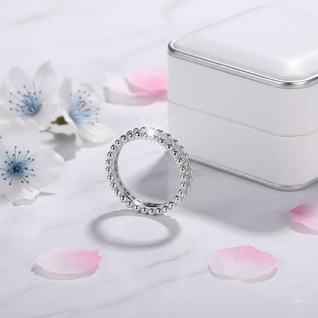 Constellation Inspired 1.2 Carat Moissanite Diamond Ring set in Platinum Plated 925 Silver (GRA)
