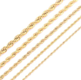 Gold Twisted Chain Necklace Jewelry